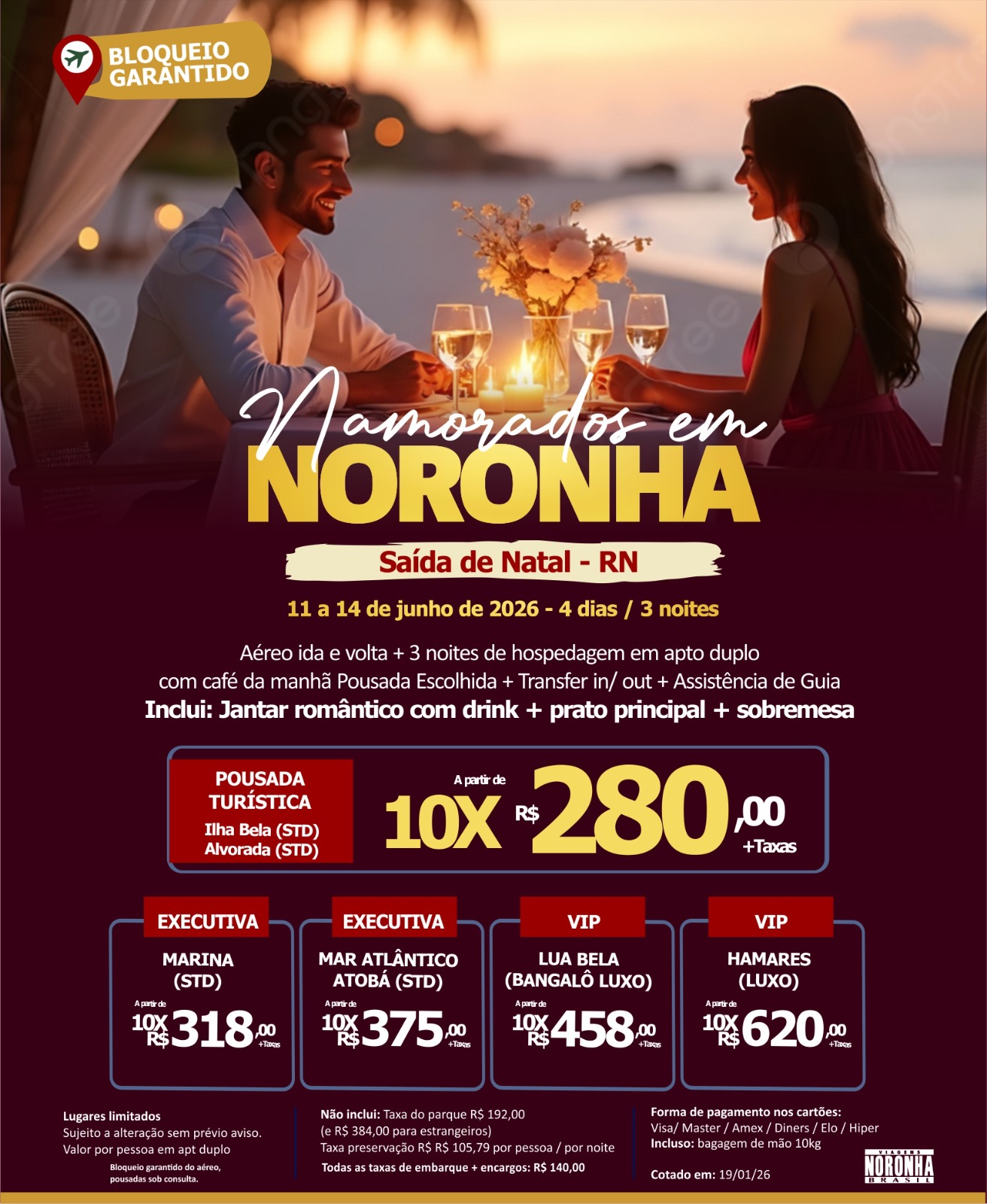 Namorados em Noronha