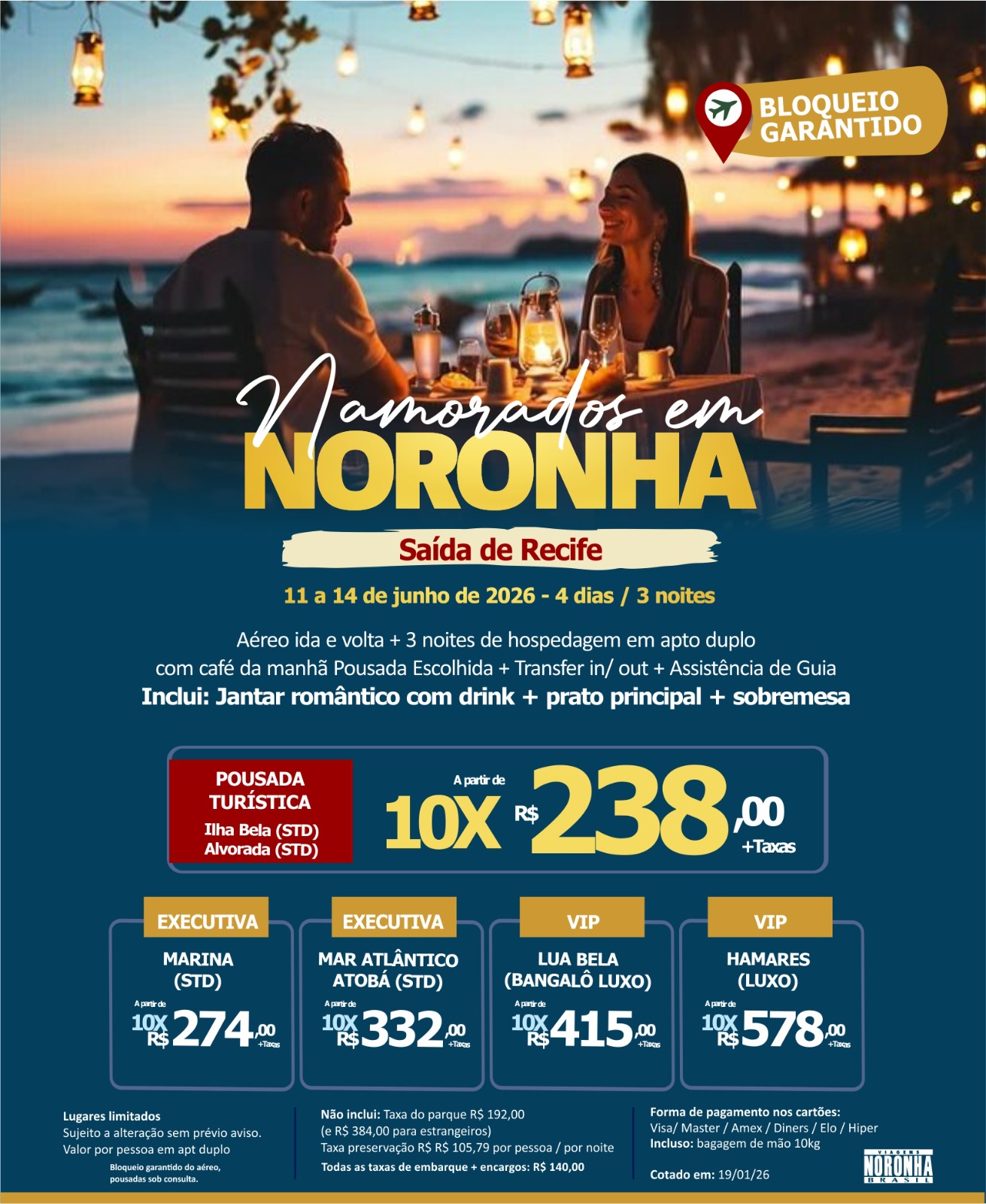Namorados em Noronha