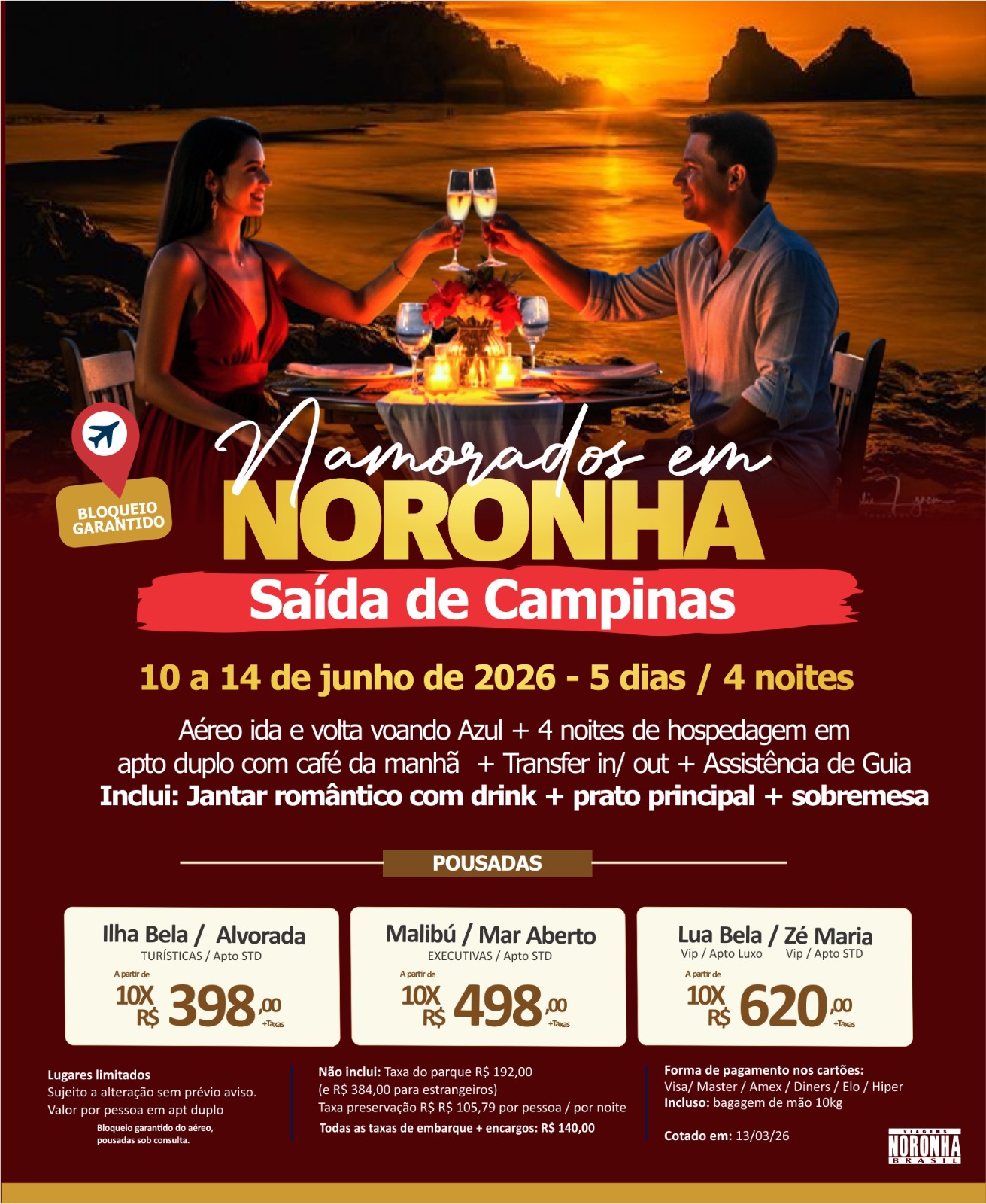 Namorados em Noronha