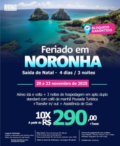 Feriado em Fernando de Noronha 2025 - Saída de Natal