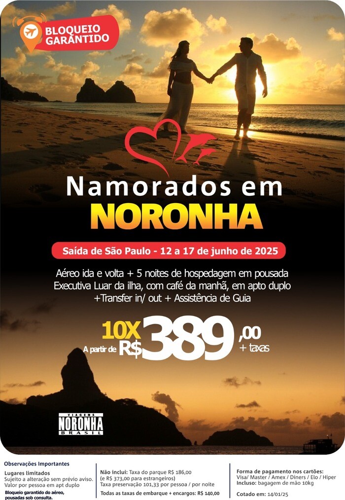 Namorados em Noronha